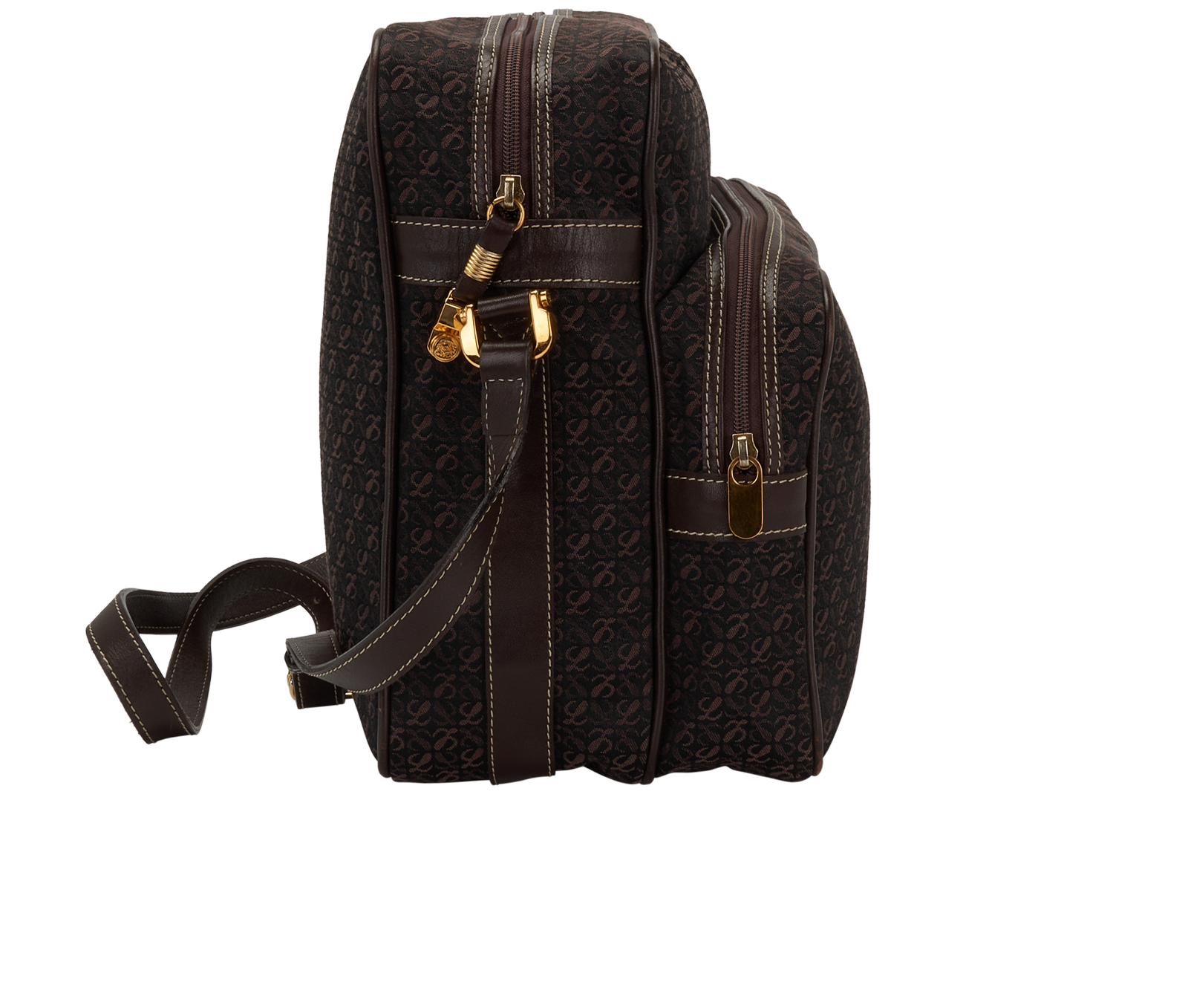 Vintage Anagram Crossbody, &pound;180, Handbags, Brown, Canvas, Side view